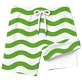 thumbnail image 3 of SGMVNU Boys Swim Trunks with Compression Liner Tropical Print Bathing Suit Beach Swimsuit Tween Kids Swim Shorts, Size 2-3 Years, qu1-Green, 3 of 4