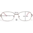 thumbnail image 7 of Tango Optics Metal Optical Eyeglasses Frame Luxe Stainless Steel Virginia Apgar Square Pink Silver Oval For Prescription Lens -, 7 of 7