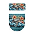 thumbnail image 2 of HELLHERO Sea Turtle Flowers Fashion for Indoor Home Adjustable Round Toilet Lid Dust Cover Elastic Bottom Soft Easy to Clean, 2 of 8