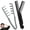 Grey & Black Set, variant on Texture Comb, Volumizing Fluffy Texture Styling Comb for Men and Women, Wide-Tooth Texturizing Styling Tool for Volume & Fringe Parting (Grey)