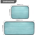 thumbnail image 3 of Dreamtimes Wood Print Kitchen Rug, Set of 2 Decoration Non Skid Washable Soft Absorbent Anti Kitchen Floor Mats for Kitchen Office Laundry Room Bathroom (19"x27"+19"x47"), 3 of 7