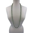 thumbnail image 2 of 36 Inch 8MM Matte Finish Semi-precious Genuine Green Aventurine Long Endless Infinity Beaded Strand Necklace., 2 of 2