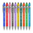 thumbnail image 1 of 10 Ballpoint Pens Inspirational Quotes Snarky Screen Stylus Pen Encouraging Employee Appreciation Gifts Bulk Color, 1 of 7