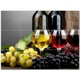 thumbnail image 1 of Wine Grapes Ceramic Tile Mural Kitchen Backsplash Bathroom Shower 406359-M43, 1 of 3