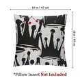 thumbnail image 4 of Throw Pillow Cover Tags Black and White Graffiti in Hip Hop Street Pillowcase Home Decorative Square Pillow Case Cushion Cover 1 set of 2 pieces, various sizes, 4 of 7