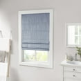 thumbnail image 6 of Madison Park Galen Basketweave Room Darkening Cordless Roman Shade Single Window Panel in Indigo Blue, 35"x64", 6 of 6
