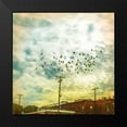 thumbnail image 2 of Brown, Thomas 15x15 Black Modern Framed Museum Art Print Titled - Birds on Wires V, 2 of 5