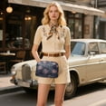 thumbnail image 6 of FORMRS Women Crossbody Purse with Chain Strap Vegan Leather Shoulder Handbag, Red and White Fireworks Pattern, 6 of 7