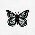 thumbnail image 2 of Dalix Butterfly Embroidered Cotton Relaxed Fit Flowy Short Sleeve Crewneck Tee Shirt Womens in White 2XL XX-Large, 2 of 5