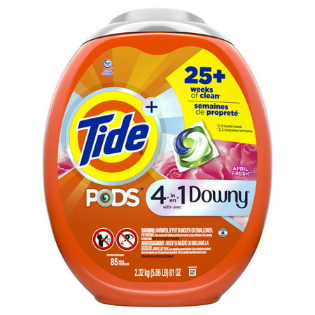 Tide Pods Laundry Detergent Pacs - Downy April Fresh - 81oz/85ct