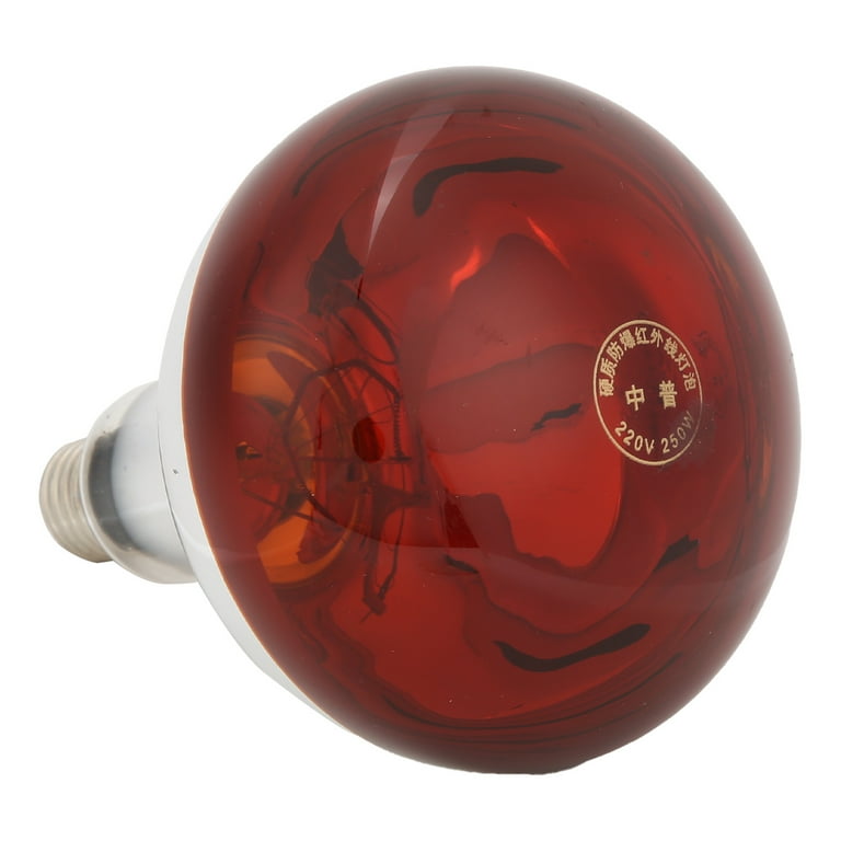 Chicks Heat Lamp Bulb 250W Infrared Flood Reflector Bulb For Poultry For Chicken