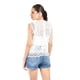 thumbnail image 3 of Blusa de encaje /Juvenil, 10757 (Blanco) blanco G, 3 of 5