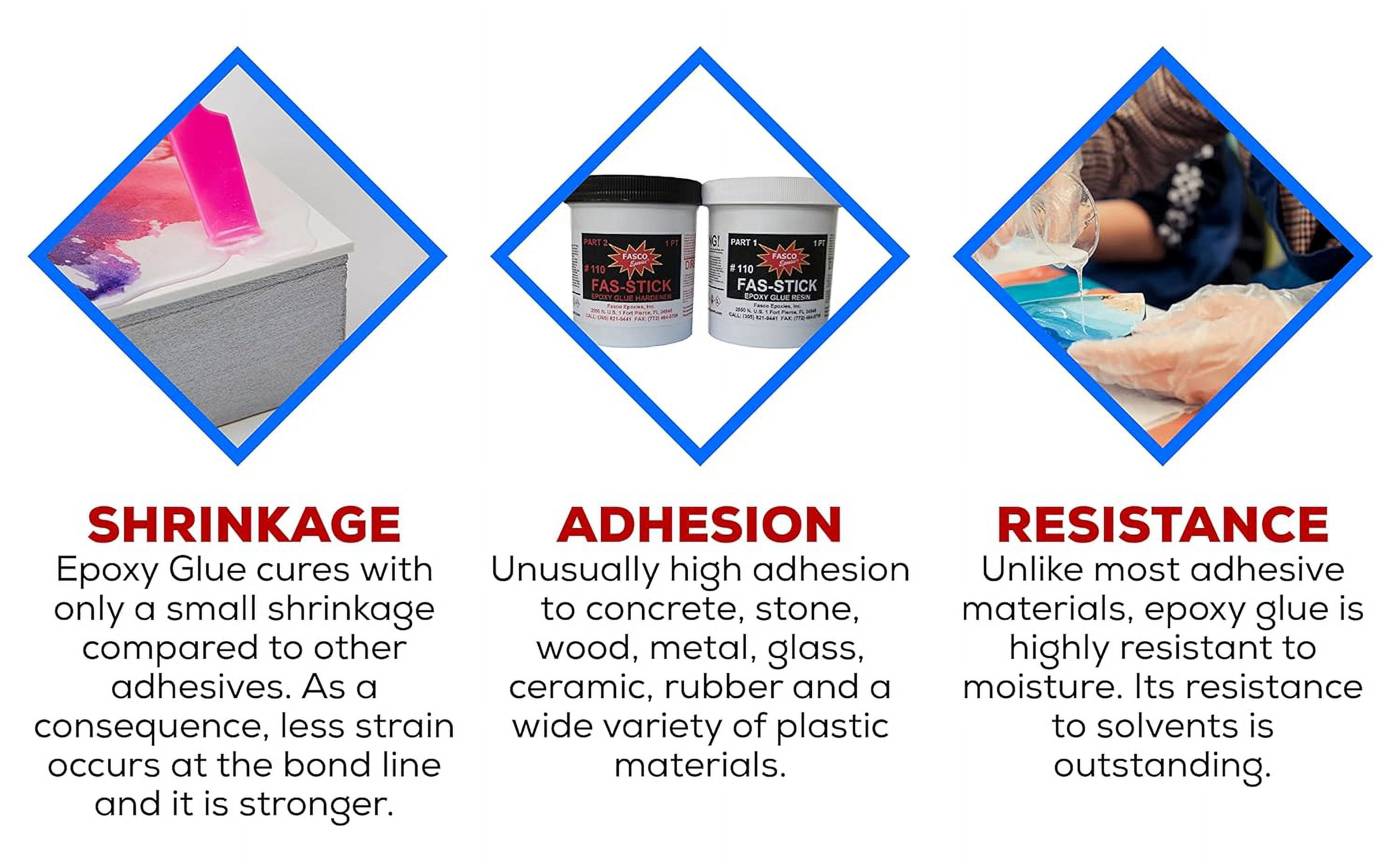Fasco Epoxies 110 Epoxy Glue Pint Kit (Wood, Aluminum, Fiberglass, Etc.)