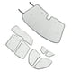 thumbnail image 5 of Parasol para ventana de automóvil, 8 piezas, parasol para parabrisas de automóvil, protector térmico para ventana de automóvil, parasol para automóvil de mayor durabilidad, 5 of 12