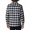 thumbnail image 2 of Men's Columbia Cornell Woods™ Flannel Shirt Color: Black Tartan Size: XL, 2 of 4