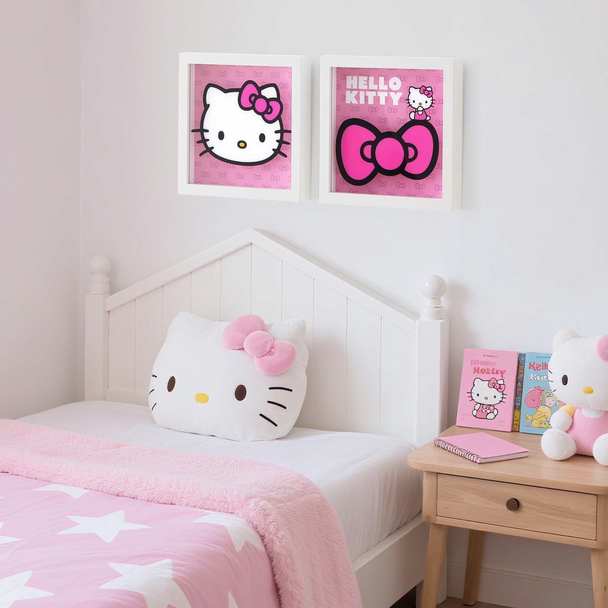 Hello Kitty Wall Décor for Kids Room, 2-Pack