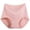 BF32_Pink, variant on Lumtrix Women Cotton Underwear Comfort Ribbed High Waisted Panties Breathable Full Coverage Briefs Black XL