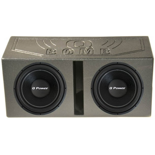 QPower (2) 15" 2200W Deluxe Series DVC Subwoofers + Dual 15" Vented