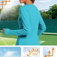 thumbnail image 2 of Uootdi Hauts à Manches Longues pour Femmes Hauts de Course Unis Style Randonnée en Plein Air Séchage Rapide Respirants Tuniques Ajustées Cadeau, 2 of 8