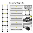thumbnail image 2 of Geetinfly 6.6FT Aluminum Telescoping Ladder,Collapsible Ladder with Non-Slip Feet,Portable Multi-Purpose Extension Ladder, 2 of 7