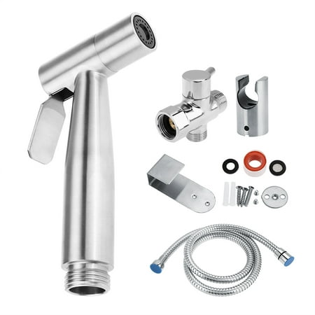 Stainless Steel Handheld Toilet Bidet Sprayer Bathroom Shower Water Spray Head Set, Spray Head, Bathroom Shower