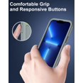 thumbnail image 5 of for iPhone 13 Pro Max Phone Case, with Tempered Glass Screen Protector, Dust-Proof Port Cover, Full Body Non-Slip Rubber Covered, Wear-Resistant & Drop-Proof, Green/Grey, 5 of 16