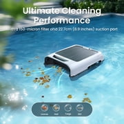 Aiper EcoSurfer M2 Automatic Pool Skimmer, Solar-Powered Robotic Surface Cleaner with 24/7 Cleaning, App Control & 150μm Ultra-Fine Filter