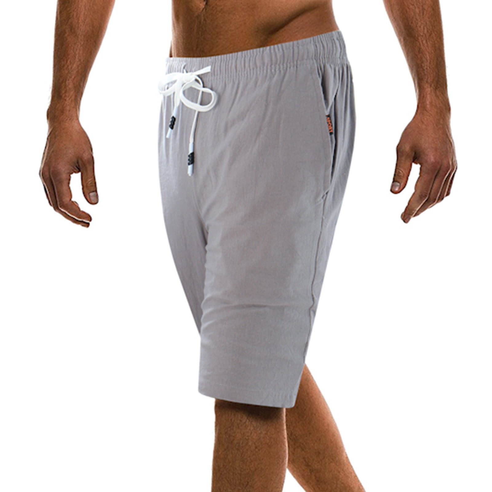 Knee Length Bermuda Shorts for Mens Straight Type Casual