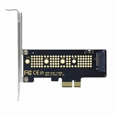 M.2 NVME SSD to PCIe 4.0 Adapter Card 64Gbps M-Key PCIe4.0 X1 for Desktop PC PCI-E GEN4,1 x PCIe Card,Black