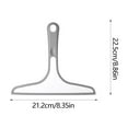 thumbnail image 3 of Glass Wiper Squeegee for Shower Doors & Windows | 10 Inch Handheld Window Cleaner Tool for Household & Car Windshield | White Plastic Ergonomic Grip Design, 3 of 6