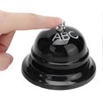 thumbnail image 5 of 2Pcs Service Bell Exquisite Clear Sound Classic Shape Polishing Glossy Nonslip Base Call Bell for Hotel Restaurant HomeBlack, 5 of 5