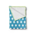 thumbnail image 2 of Polka Dots Soft Flannel Fleece Blanket, Polka Dots in Modern Patchwork Design Print Nursery Playroom Kids Sprinkles, Cozy Plush for Indoor and Outdoor Use, 50" x 70", Pink Blue Green, by Ambesonne, 2 of 5
