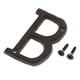 thumbnail image 1 of Etiqueta de placa de Alfabeto Sunnimix con 2 Tornillos color negro 1 pieza, 1 of 8