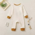 thumbnail image 6 of Zshosam Newborn Boy Clothes Winter Baby Footie Pajamas with Two-Way Zipper & Fold-Over Mittens, Soft Stretchy Romper for Newborn Boy Girl Size 9 12 Months,(White 9-12 Months), 6 of 8