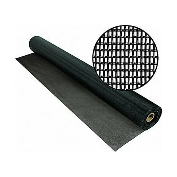 Replacement Screen, Polyester, 36 in W, 50 ft L, 0.025 in Wire Dia, Black