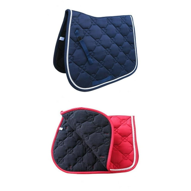 jinwen Pack de 2 Selle Pad Bareback Cheval Équitation Pad Saut Équipement de Performance