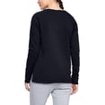 thumbnail image 2 of Under Armour Women's Hustle Fleece Crew BLACK | WHITE XL, 2 of 5