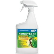Monterey LG 6338 Bacillus Thuringiensis (B.t.) Worm And Caterpillar Killer Treatment Spray, 32 Ounce