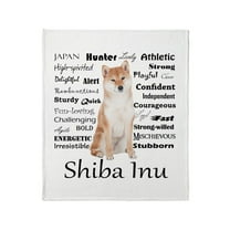 CafePress - Shiba Inu Traits Throw Blanket - Soft Fleece Throw Blanket, 50"x60" for All Ages