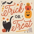thumbnail image 2 of Marshall, Laura 12x12 Gold Ornate Wood Framed with Double Matting Museum Art Print Titled - Trick or Treat II with Black, 2 of 4