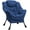 Blue, variant on MEETWARM Fabric Lazy Chair, Armchair&Accent Contemporary Lounge Chair, Upholstered Single Sofa Chair with a Side Pocket, Armrests and Thick Padded Back for All rooms Color and Color category- Gray