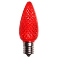 thumbnail image 2 of Pack of 4 Faceted Transparent Cool White LED C9 Christmas Replacement Bulbs, 2 of 5