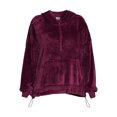 Athletic Works Women's Plus Size Velour Pullover Hoodie