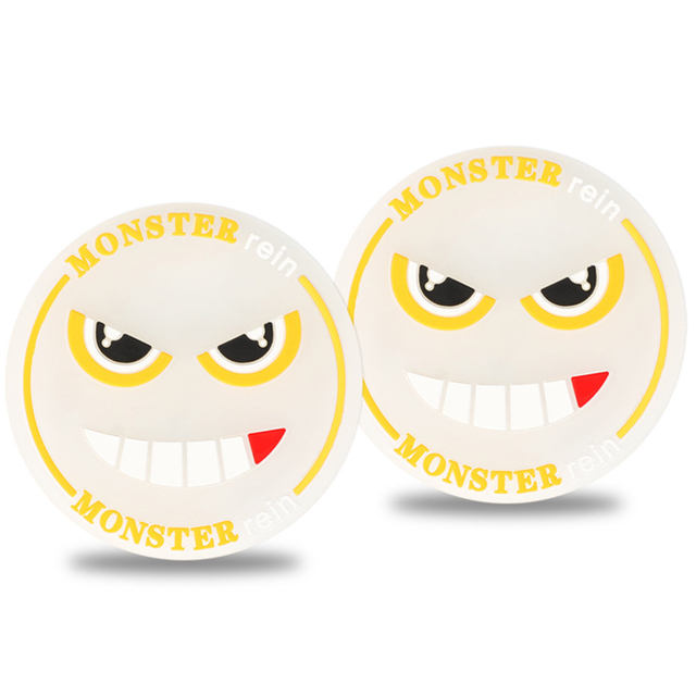 Posavasos para coche, absorbente, bonito, divertido, diseño de personaje de dibujos animados kawaii, de goma