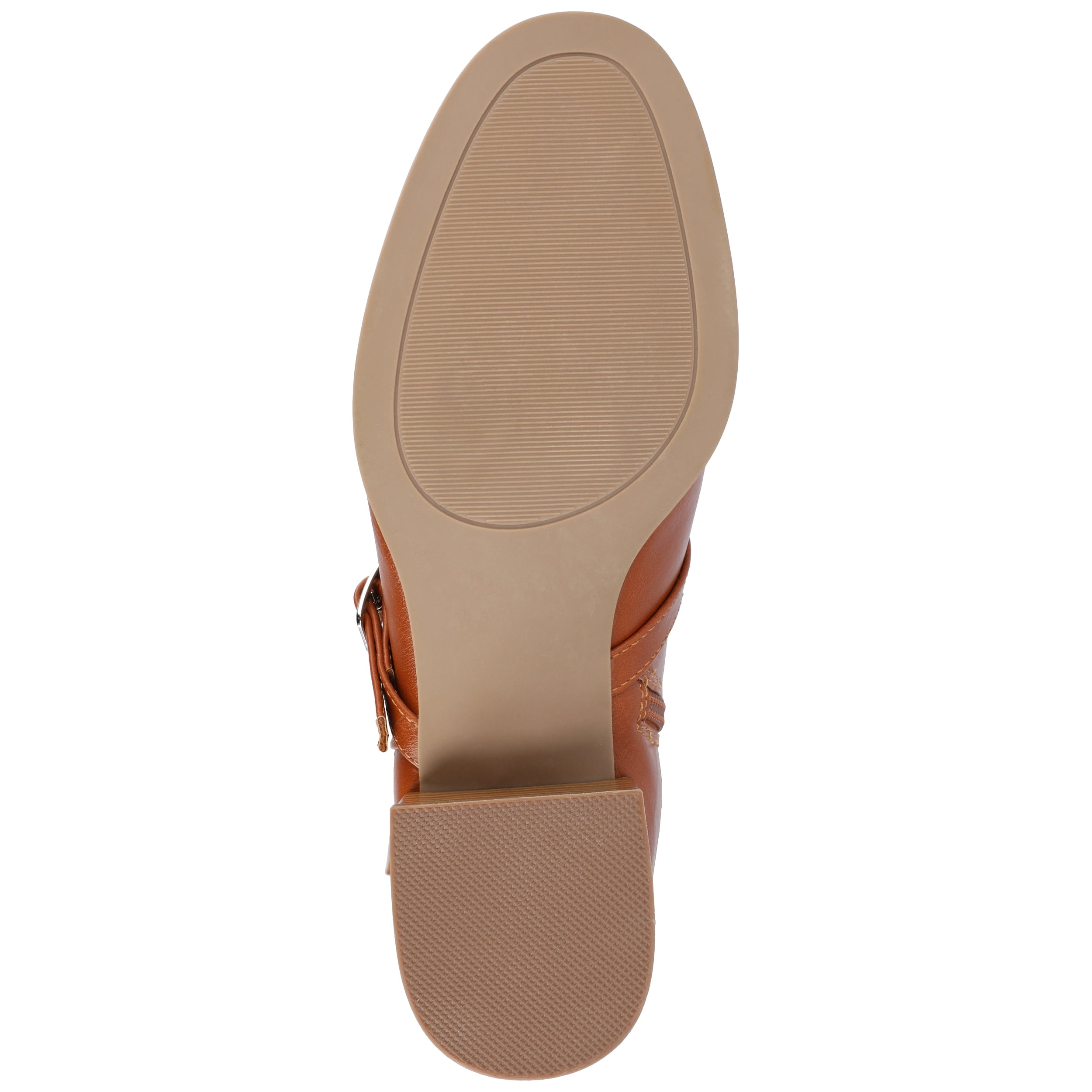Journee Womens Elettra Stacked Block Heel Round Toe Boots
