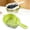 Green, variant on 1 Pack Double-Layer Colander with Handle, 2-in-1 Kitchen Strainer and Washing Bowl, Handheld Nesting Plastic Fruit and Vegetable Drainer Basket, 26.5x8.5 cm (Green)