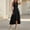 #0027-Black, variant on Neewe Summer Dresses for Women Sundress Sleeveless Round Neck Loose Short Flowy Pleated Long Dress