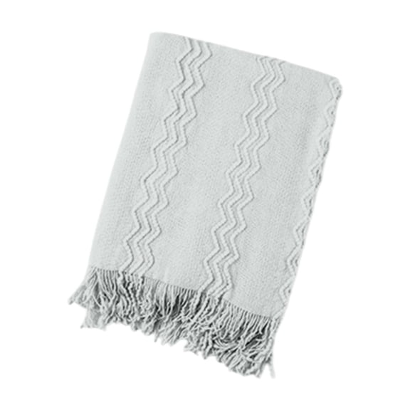 geerera Solid Color Tassel Blanket Knitted Blanket Foot Of Bed Blanket Sofa Blanket Throw Blanket Cover Blanket