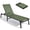 Green, variant on Vitarpatio Aluminum Outdoor Chaise Lounge Chair, Foldable Pool Lounge Chairs 5 Adjustable Position Lounge Recliner Chair, Assembly Free, Khaki