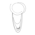 thumbnail image 2 of Lady Shoulder Chain Multilayer Upper Arm Pendant Para Festival Prom 2pcs Hugo Cadena del cuerpo, 2 of 9